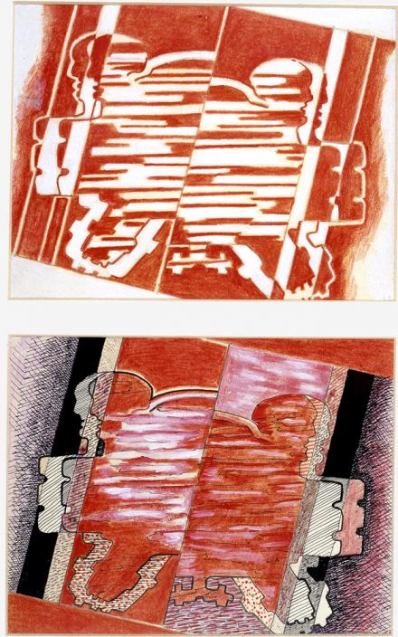 Descendiendo Rojo-Gris (Bocetos) (1968)